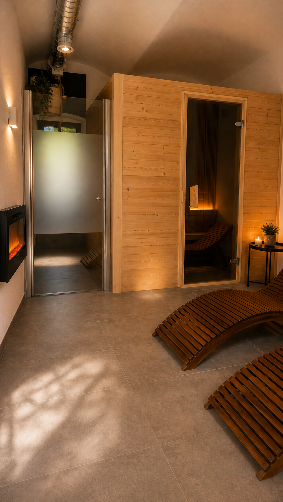 Finská sauna z přírodního dřeva